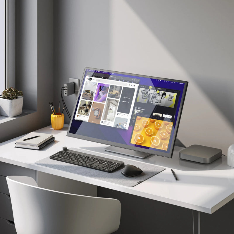 Clarity Fold Touch 32" 4K UHD Monitor with 65W Power Delivery, Webcam, Touchscreen & Fold Stand