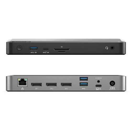 Clarity Max Pro 32" UHD 4K Monitor with USB-C Power Delivery and Webcam (Pack of 3) + DX3 Triple 4K Display Universal Docking Station _ with 100W Power Delivery