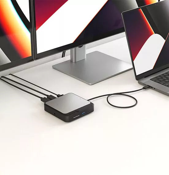 Clarity Max 32" UHD 4K Monitor with USB-C Power Delivery + Dual 4K Universal Docking Station _ HDMI Edition