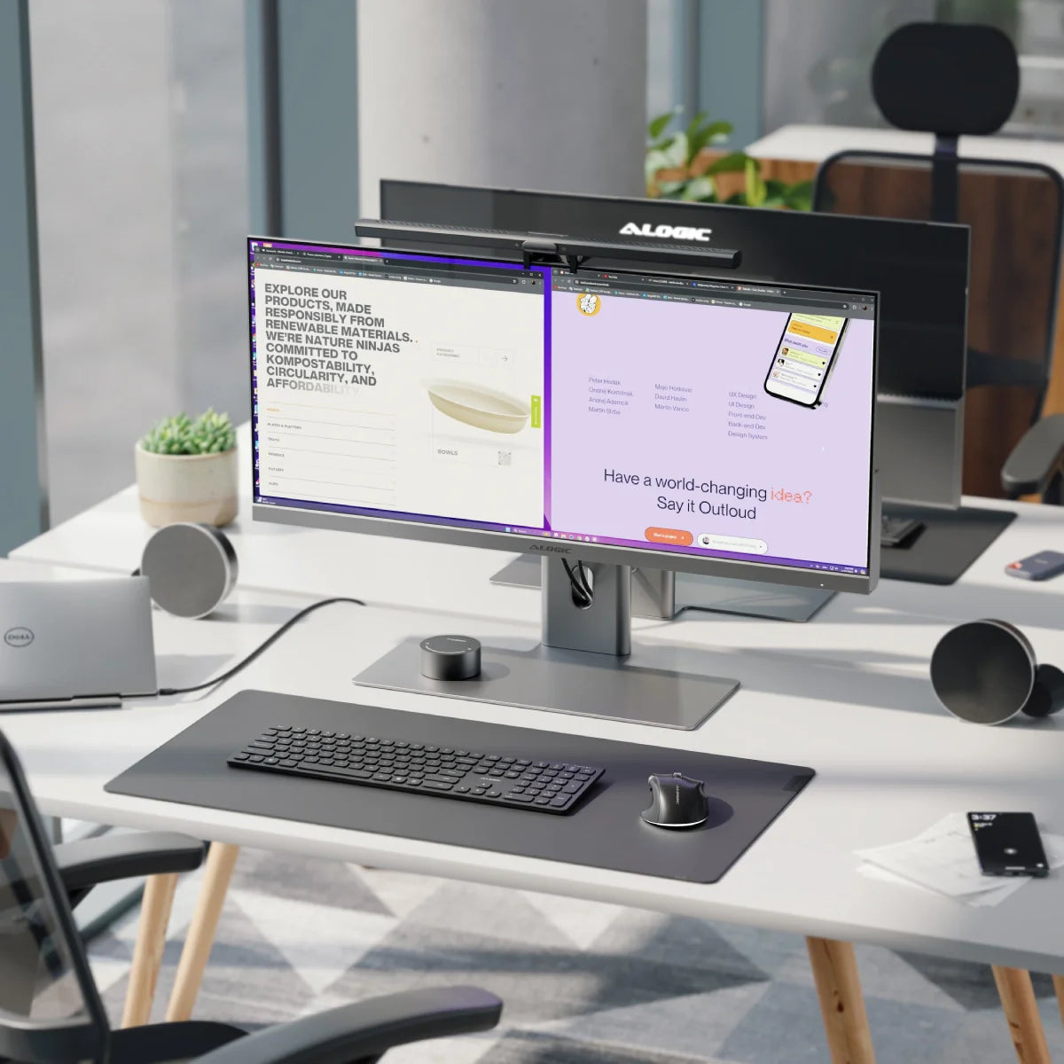 Edge 34" Ultrawide QHD Monitor Ultimate Home Office Kit - Space Grey