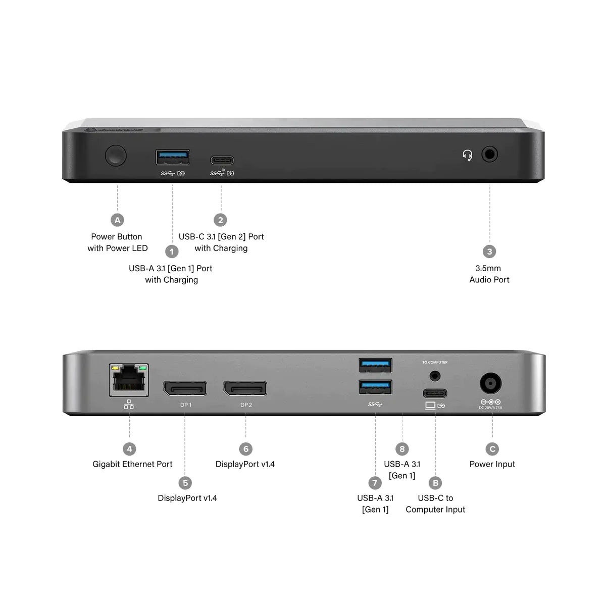 CLARITY 27" UHD 4K Monitor + Clarity Pro Touch 27" UHD 4K Monitor with 65W PD, Webcam and Touchscreen + DX2 Dual 4K Display Universal Docking Station with 65W Power Delivery