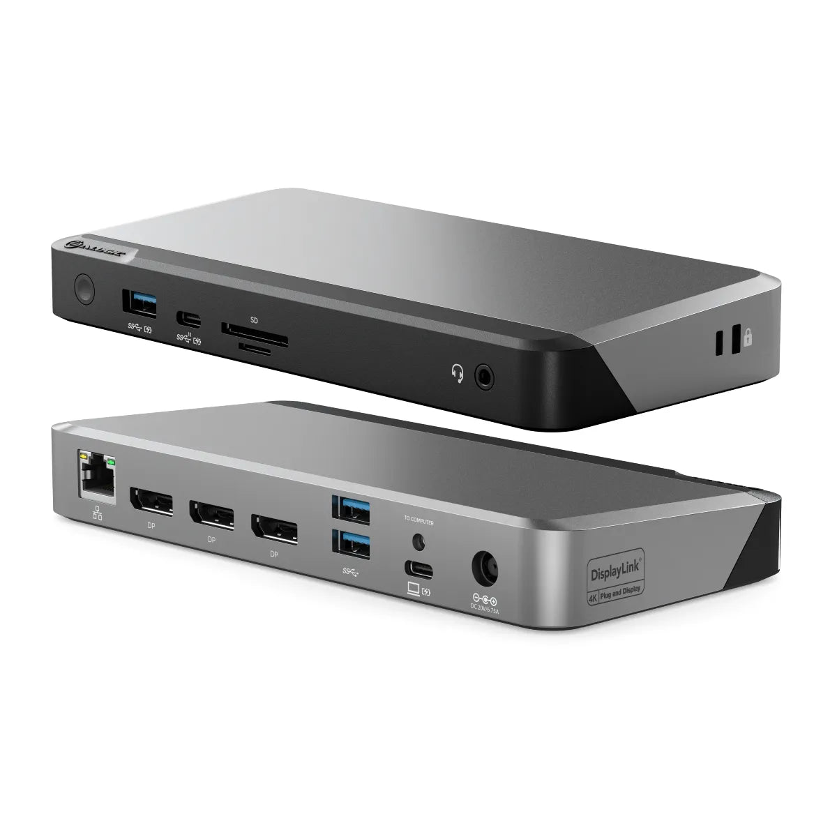 CLARITY 27" UHD 4K Monitor + Clarity Pro Touch 27" UHD 4K Monitor with 65W PD, Webcam and Touchscreen (Pack of 2) + DX3 Triple 4K Display Universal Docking Station " with 100W Power Delivery