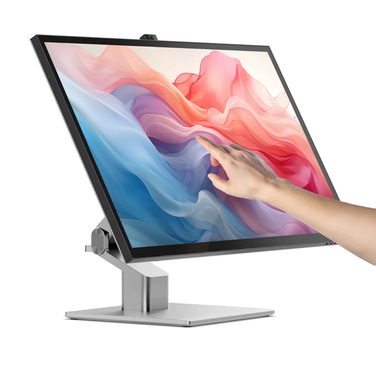 Clarity Fold Touch 32" 4K UHD Monitor with 65W Power Delivery, Webcam, Touchscreen & Fold Stand (Pack of 2) + Dual 4K Universal Docking Station - DisplayPort Edition