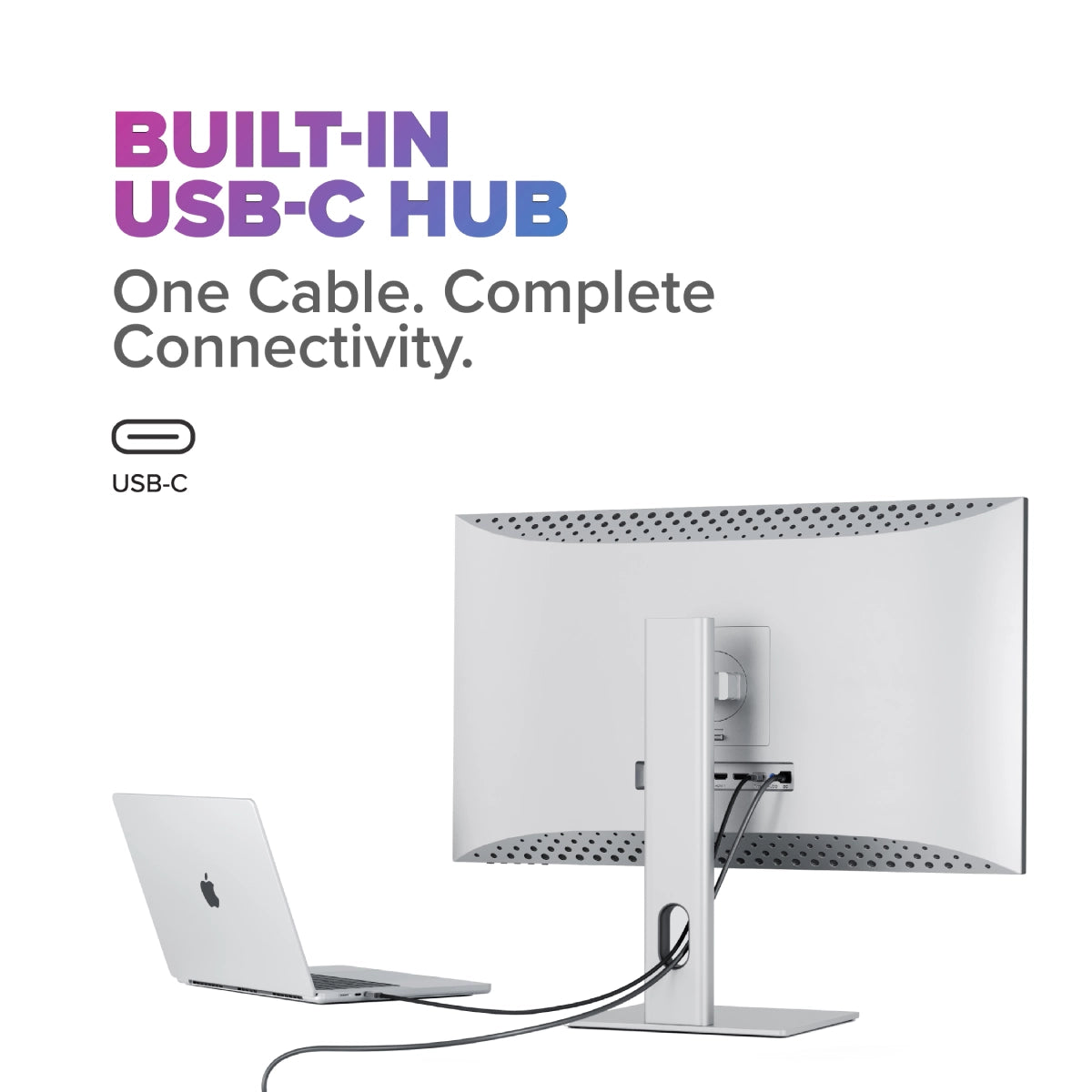 Clarity 5K 27" Monitor with 65W Laptop Charging USB-C Hub