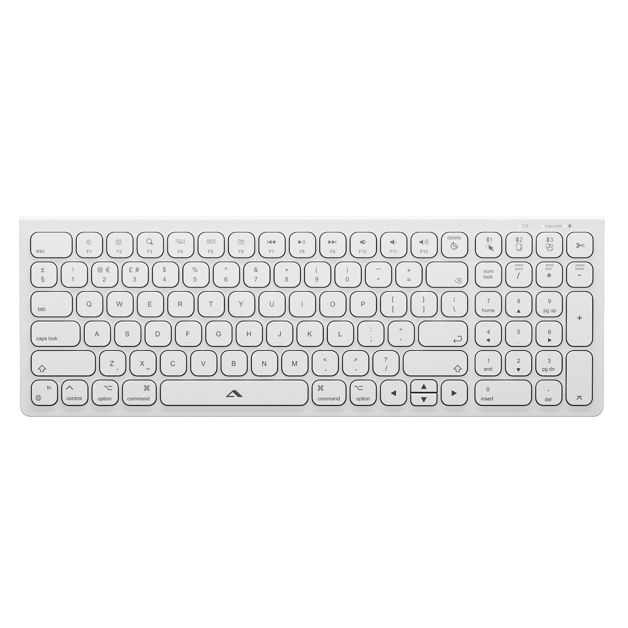 Echelon USB-C Compact Rechargeable Wireless Keyboard for macOS