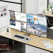 Edge 34" Ultrawide QHD 4K Monitor Elevate Ultimate Home Office Kit - Silver