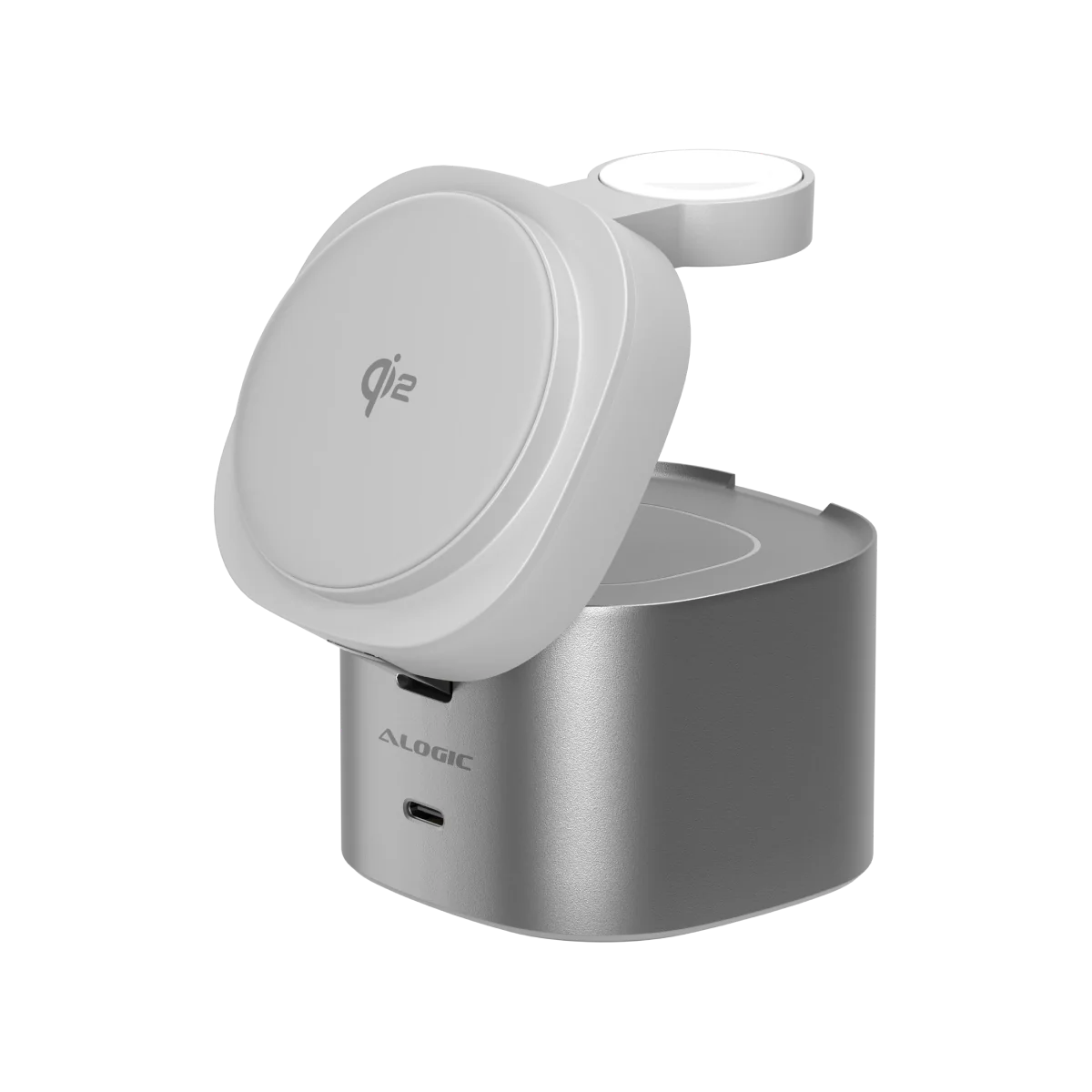 PowerPod 4-in-1 Qi2 Fast Wireless Charging Stand