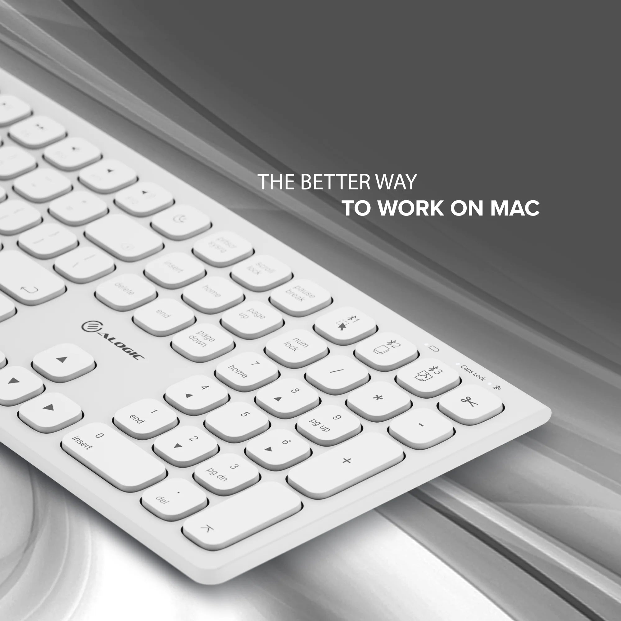 Echelon USB-C Rechargeable Wireless Keyboard for macOS