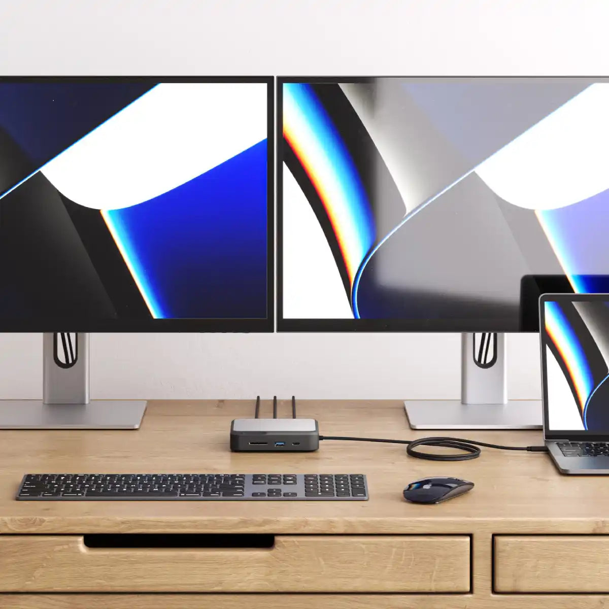 Best 27 Inch 4k Monitor For Work CLARITY 27'' UHD 4K Monitor (Pack of 2) + Dual 4K Universal Docking St